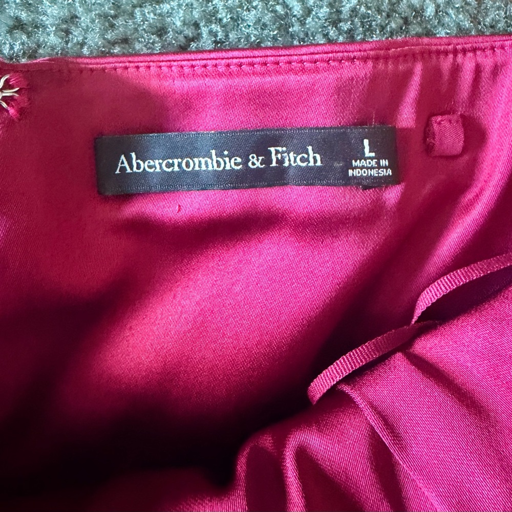 Abercrombie Strapless Satin Sculpt Maxi Dress - Picture 7 of 12